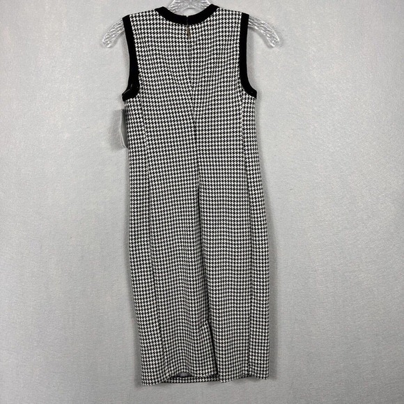 NWT Lauren Ralph Lauren Midi Dress Petite XS Houndstooth Print Sleeveless - Picture 14 of 14